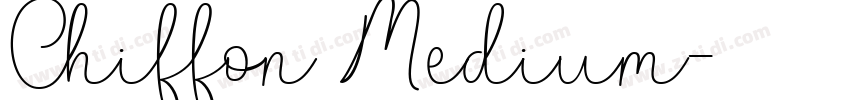 Chiffon Medium字体转换